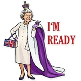 The Queen WhatsApp Sticker #6