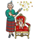 The Queen WhatsApp Sticker #8
