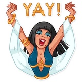 Cleopatra WhatsApp Sticker #17