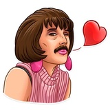 Freddie Mercury WhatsApp Sticker #3
