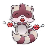 Jessie Raccoon WhatsApp Sticker #10