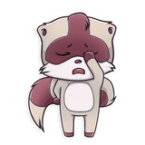 Jessie Raccoon WhatsApp Sticker #14