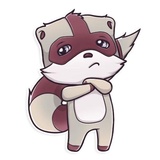 Jessie Raccoon WhatsApp Sticker #17