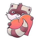 Jessie Raccoon WhatsApp Sticker #2