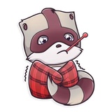 Jessie Raccoon WhatsApp Sticker #24