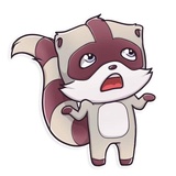 Jessie Raccoon WhatsApp Sticker #5