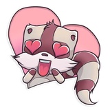 Jessie Raccoon WhatsApp Sticker #7