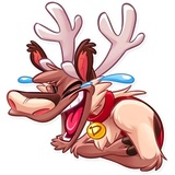 Reindeer Party WhatsApp Sticker pack