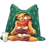 Reindeer Party WhatsApp Sticker #19