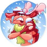 Reindeer Party WhatsApp Sticker #24
