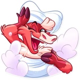 Reindeer Party WhatsApp Sticker #28