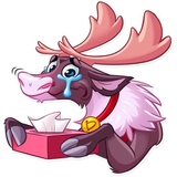 Reindeer Party WhatsApp Sticker #6