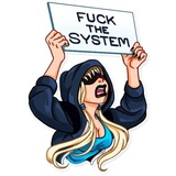 Resistance Girl WhatsApp Sticker #11