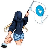 Resistance Girl WhatsApp Sticker #18