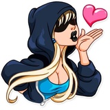 Resistance Girl WhatsApp Sticker #6