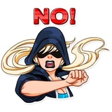 Resistance Girl WhatsApp Sticker #7
