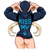 Resistance Girl WhatsApp Sticker #8