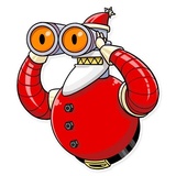 Robo Santa WhatsApp Sticker #10