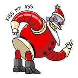 Robo Santa WhatsApp Sticker #12