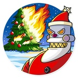 Robo Santa WhatsApp Sticker #14
