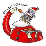 Robo Santa WhatsApp Sticker #17