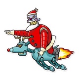 Robo Santa WhatsApp Sticker #19