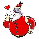 Robo Santa WhatsApp Sticker #2