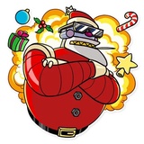 Robo Santa WhatsApp Sticker #21