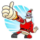 Robo Santa WhatsApp Sticker #3