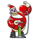Robo Santa WhatsApp Sticker #9