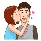 Romantic Couple in Love WhatsApp Sticker #10