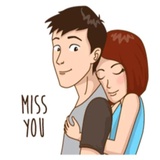 Romantic Couple in Love WhatsApp Sticker #15
