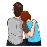 Romantic Couple in Love WhatsApp Sticker #24