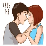 Romantic Couple in Love WhatsApp Sticker #28