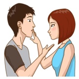 Romantic Couple in Love WhatsApp Sticker #29