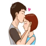 Romantic Couple in Love WhatsApp Sticker #4