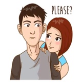 Romantic Couple in Love WhatsApp Sticker #7