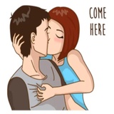 Romantic Couple in Love WhatsApp Sticker #8
