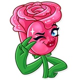 Romatic Flowers WhatsApp Sticker #12