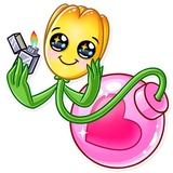 Romatic Flowers WhatsApp Sticker #13