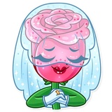 Romatic Flowers WhatsApp Sticker #16