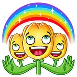 Romatic Flowers WhatsApp Sticker #19