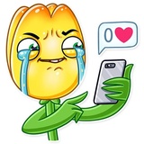 Romatic Flowers WhatsApp Sticker #20