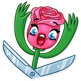 Romatic Flowers WhatsApp Sticker #22