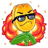 Romatic Flowers WhatsApp Sticker #23