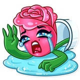 Romatic Flowers WhatsApp Sticker #25