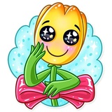 Romatic Flowers WhatsApp Sticker #7