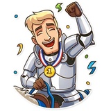 Romantic Knight WhatsApp Sticker #17