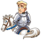Romantic Knight WhatsApp Sticker #19