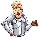 Romantic Knight WhatsApp Sticker #20